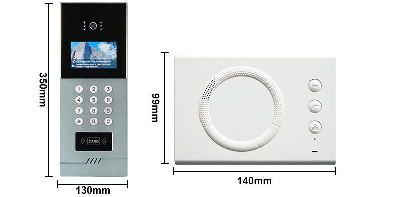 Smart IP-D22 Video Doorbell with Camera, Night Vision & 9999 Access