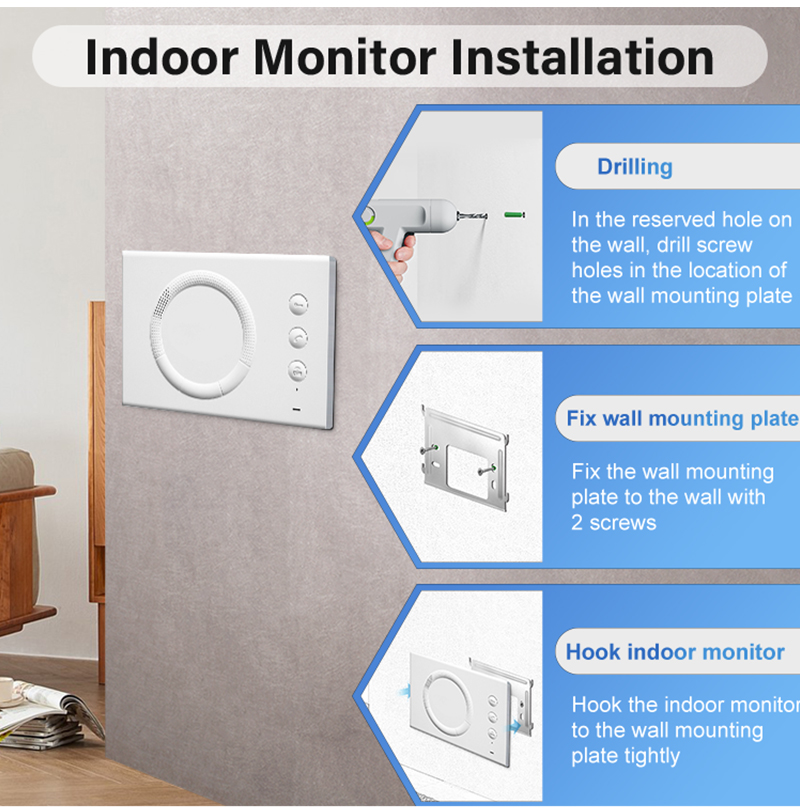 Smart IP-D22 Video Doorbell with Camera, Night Vision & 9999 Access